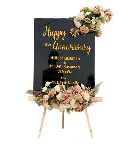Papan Bunga Akrilik Wedding Venue Cileungsi
